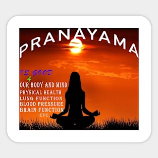 pranayama Sticker